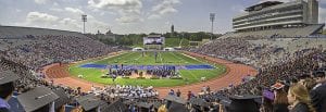 Wes Jackson addresses graduates at the University of Kansas' 141st commencement.