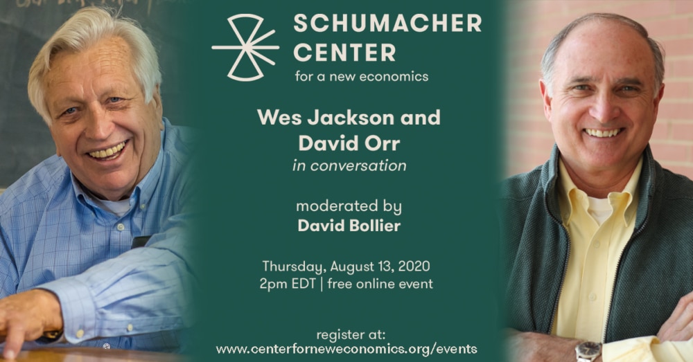Wes Jackson and David Orr in Conversation – moderated by David Bollier