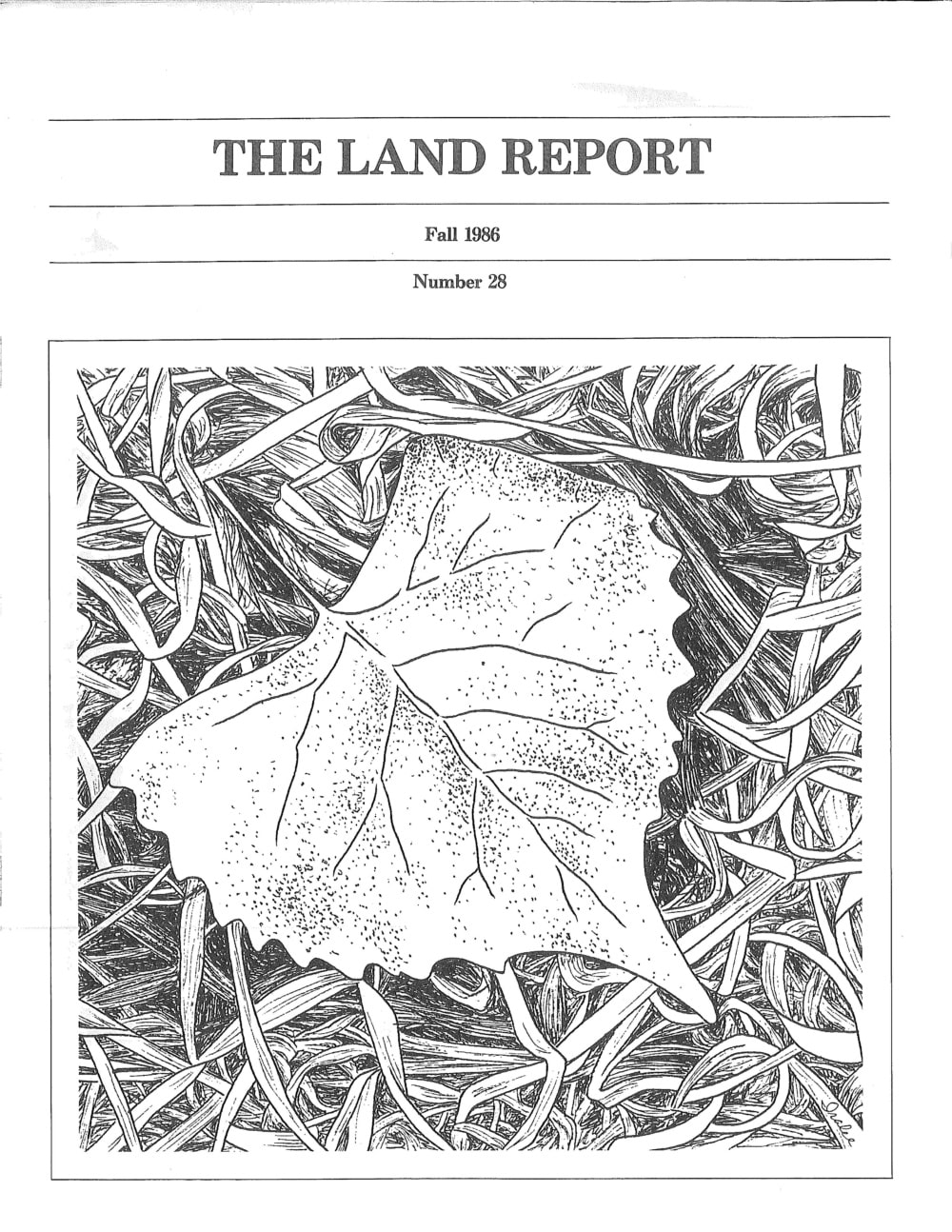 Land Report Fall 1986