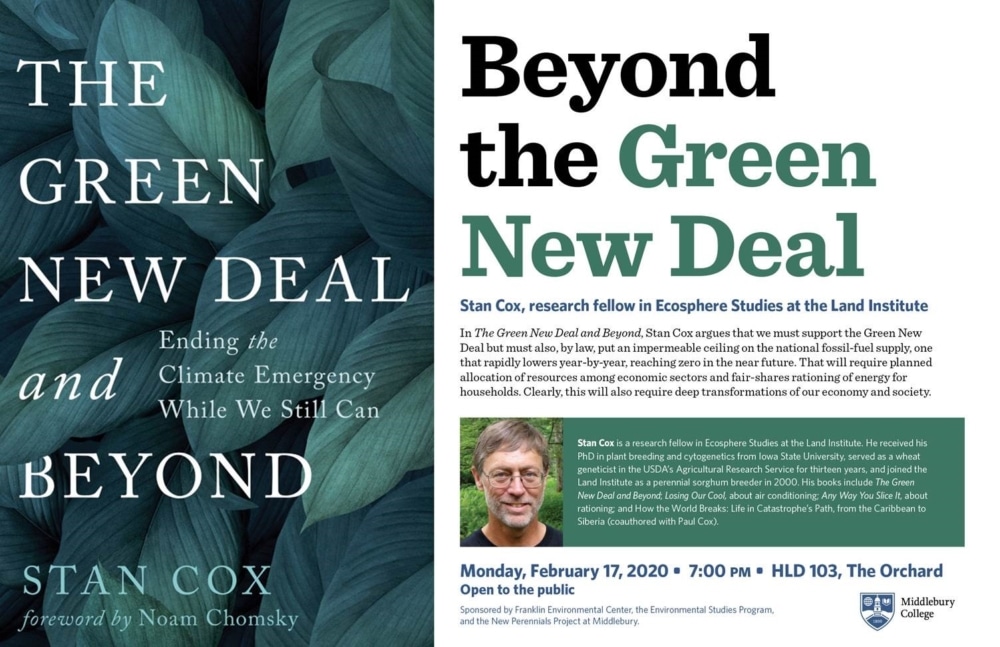 The Green New Deal and Beyond: A Teach-in
