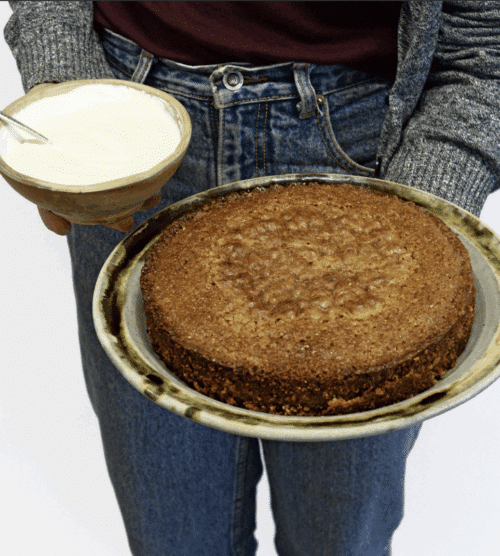 Cake made from Kernza