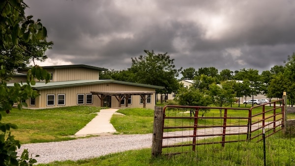 The Land Institute's Research Building includes offices and crop science laboratories